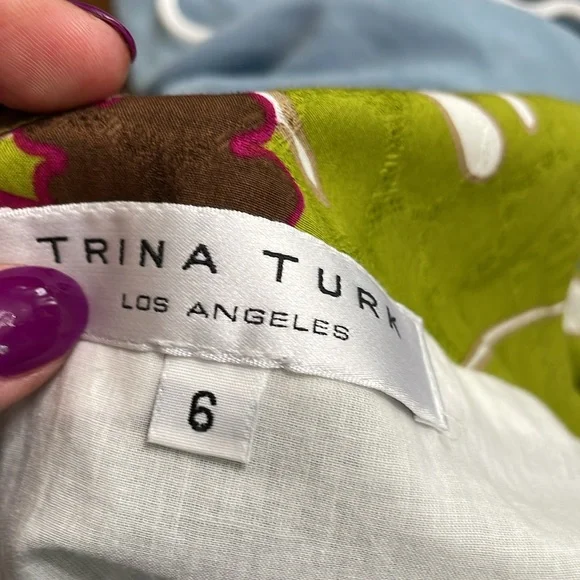 Trina Turk plant print dress - Picture 7 of 8